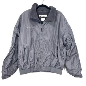 COLUMBIA grey zip up winter jacket